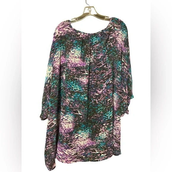 Jennifer Lopez Purple and Blue Patterned Tunic - Picture 5 of 10